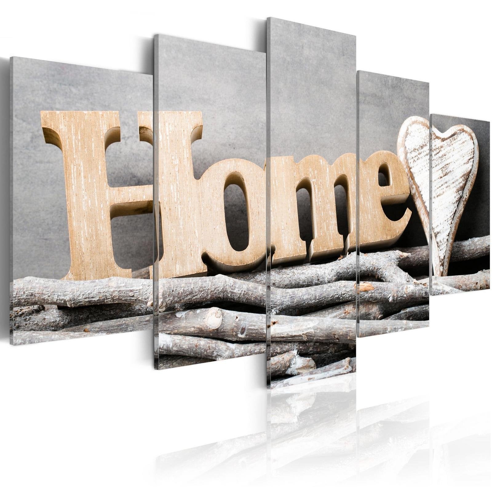 Stretched Canvas Vintage Art - Home: Forest Cottage-Tiptophomedecor