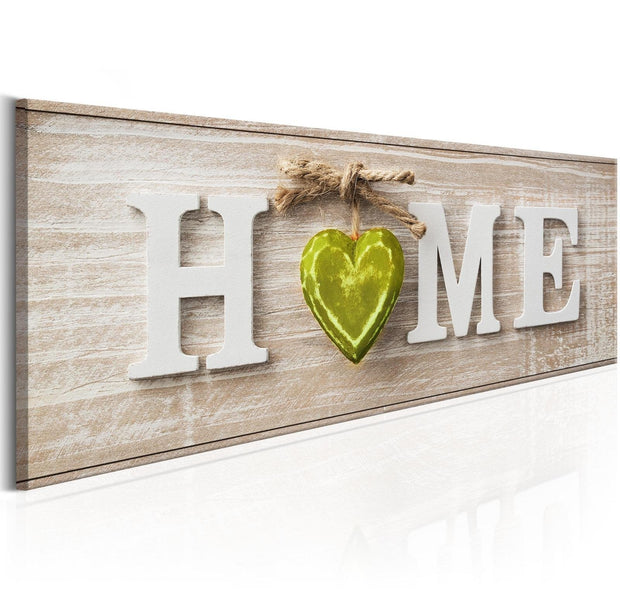 Stretched Canvas Vintage Art - Home: Green-Tiptophomedecor