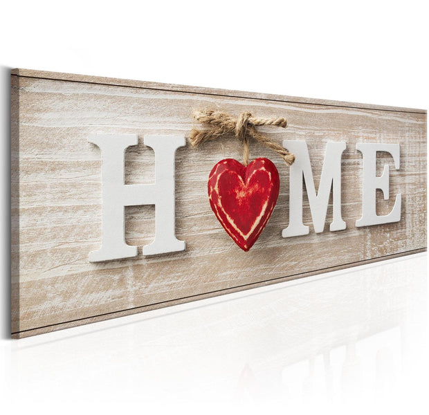 Stretched Canvas Vintage Art - Home: Red-Tiptophomedecor