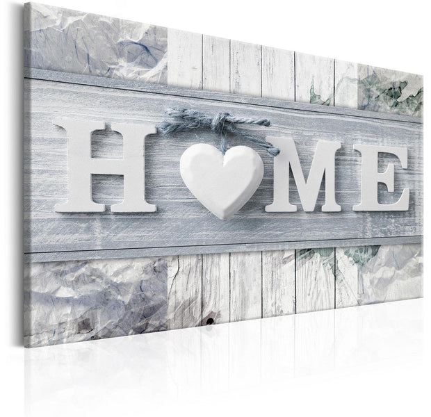 Stretched Canvas Vintage Art - Home: Winter House-Tiptophomedecor