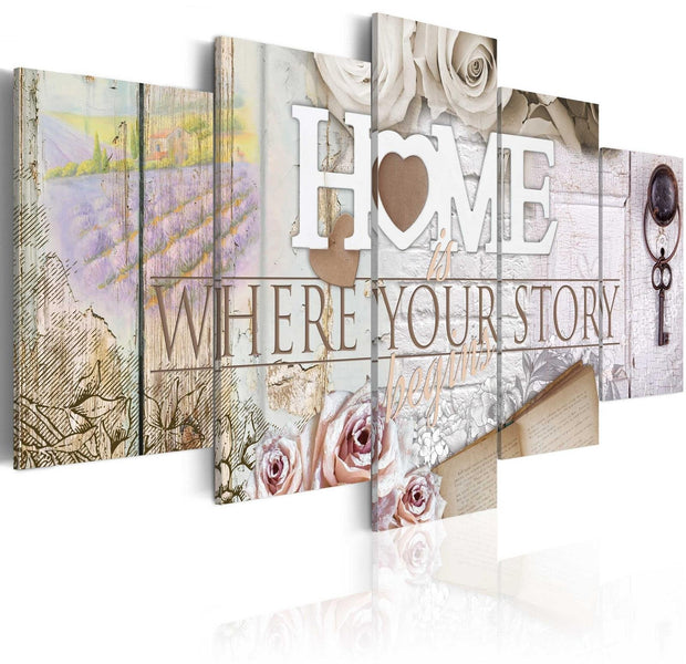 Stretched Canvas Vintage Art - Home...-Tiptophomedecor