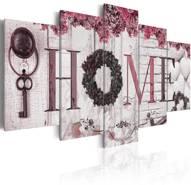 Stretched Canvas Vintage Art - House Of Memories-Tiptophomedecor