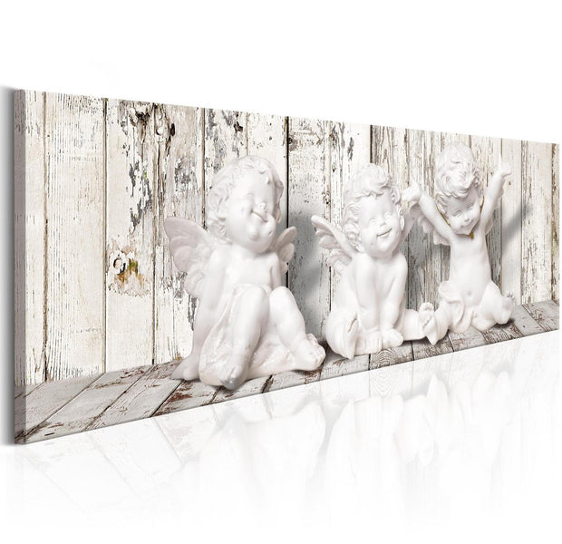 Stretched Canvas Vintage Art - Laughing Cherubs-Tiptophomedecor
