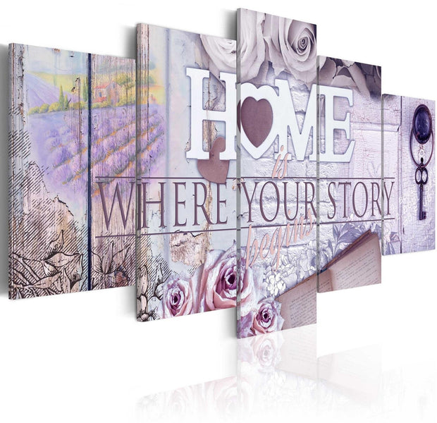 Stretched Canvas Vintage Art - Lavender Dream-Tiptophomedecor