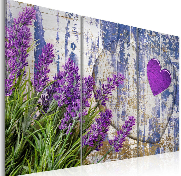 Stretched Canvas Vintage Art - Lawender Love-Tiptophomedecor