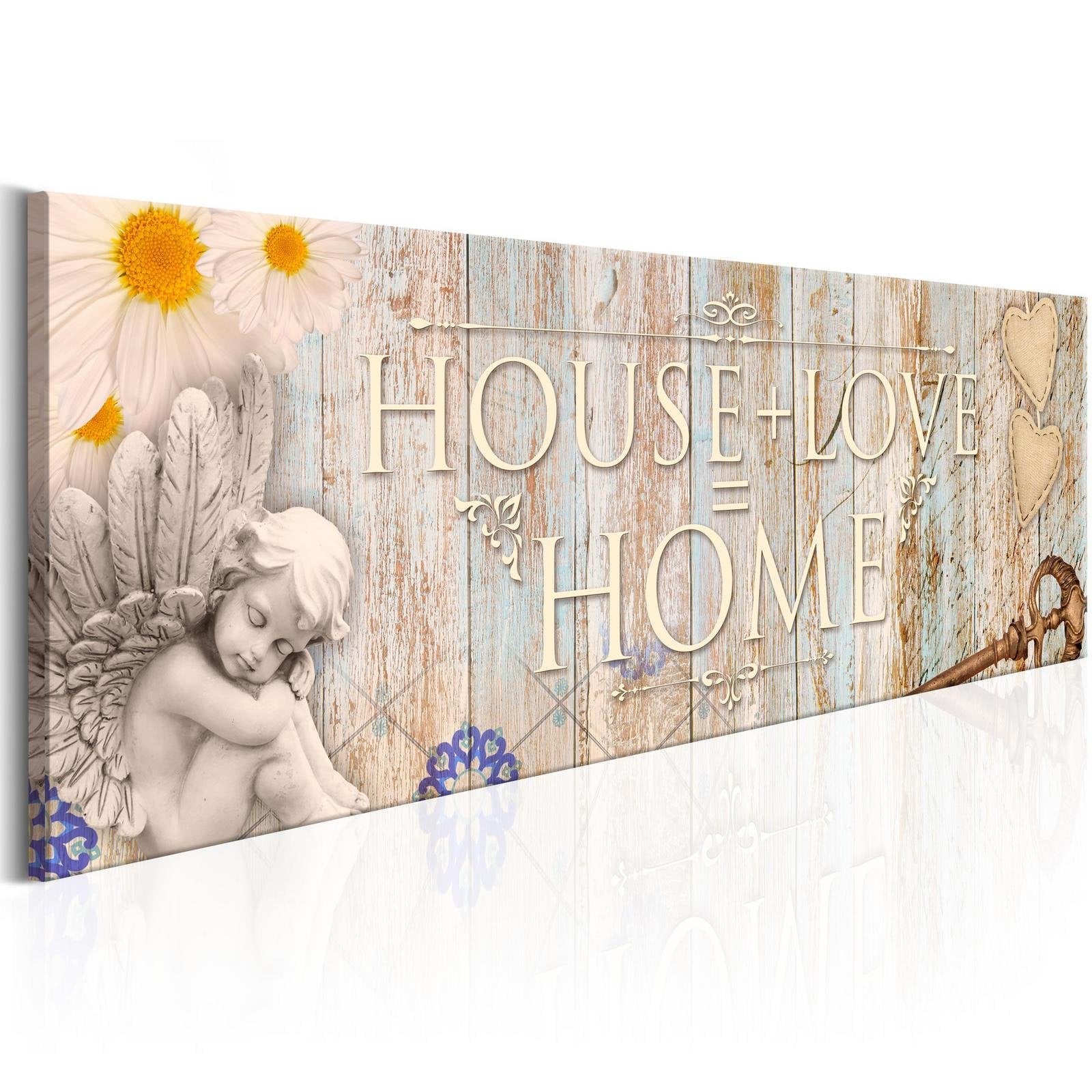 Stretched Canvas Vintage Art - Mathematics Of Love-Tiptophomedecor