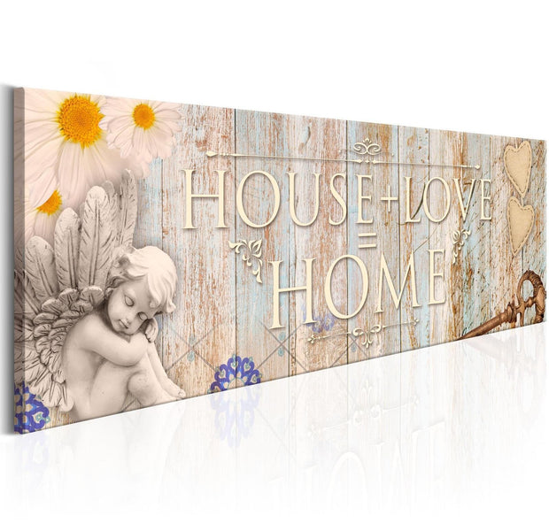 Stretched Canvas Vintage Art - Mathematics Of Love-Tiptophomedecor