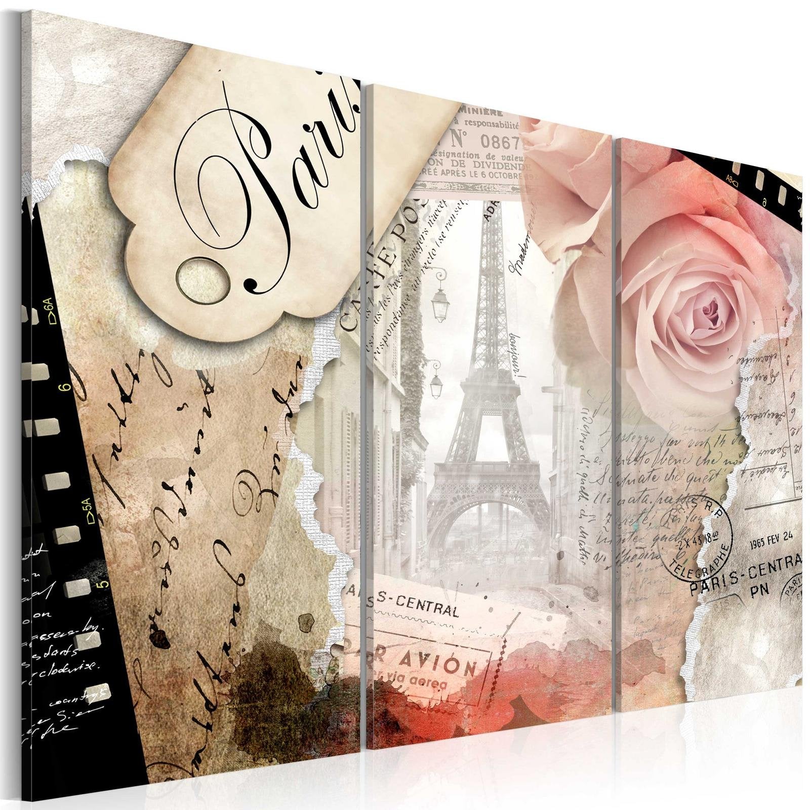 Stretched Canvas Vintage Art - Paris Central ...-Tiptophomedecor