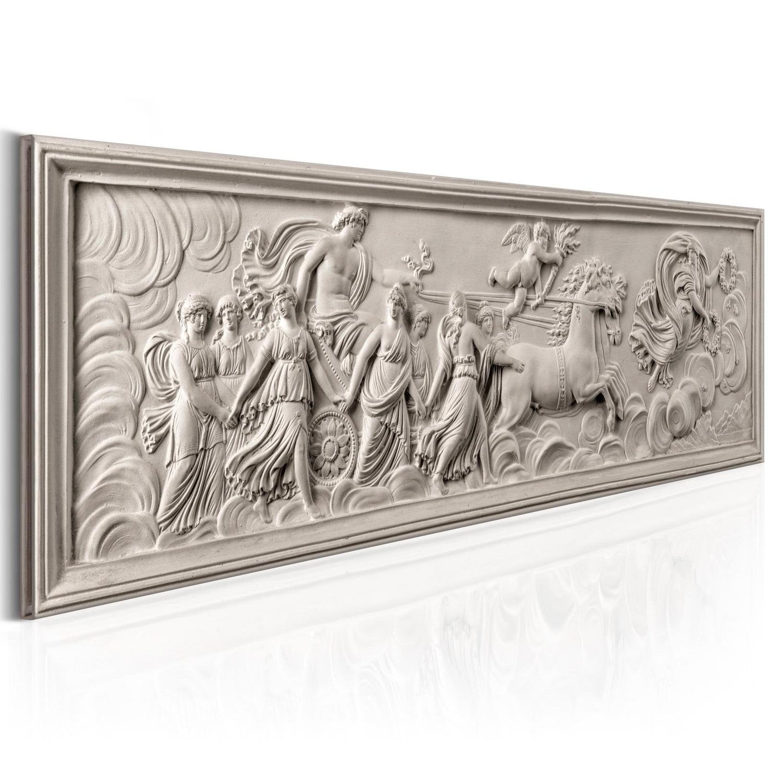 Stretched Canvas Vintage Art - Relief: Apollo And Muses-Tiptophomedecor