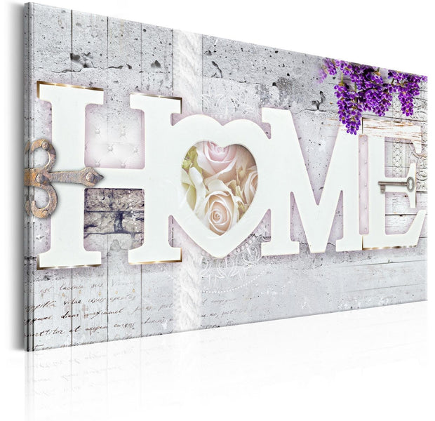 Stretched Canvas Vintage Art - Secret Of Happiness-Tiptophomedecor