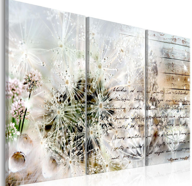 Stretched Canvas Vintage Art - Starry Dandelions I-Tiptophomedecor