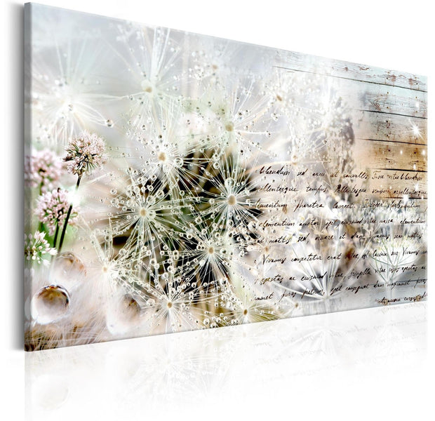 Stretched Canvas Vintage Art - Starry Dandelions-Tiptophomedecor