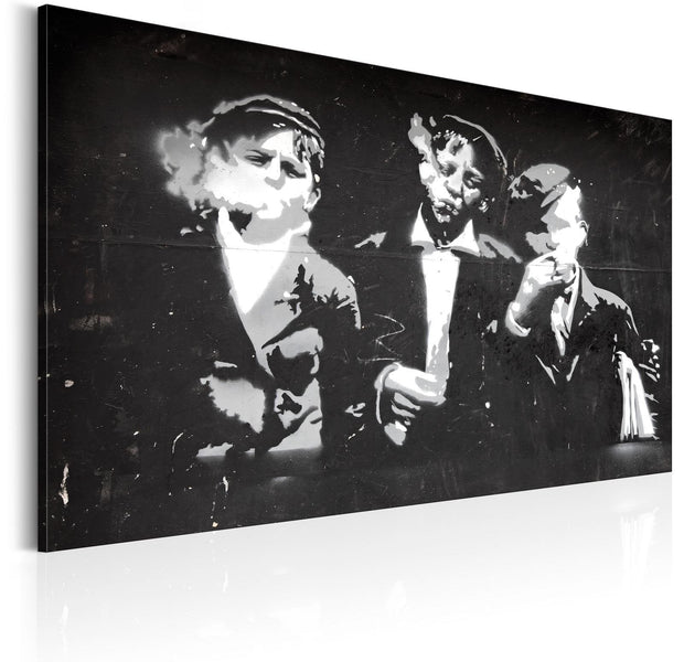 Stretched Canvas Vintage Art - Street Gang (Retro Style)-Tiptophomedecor