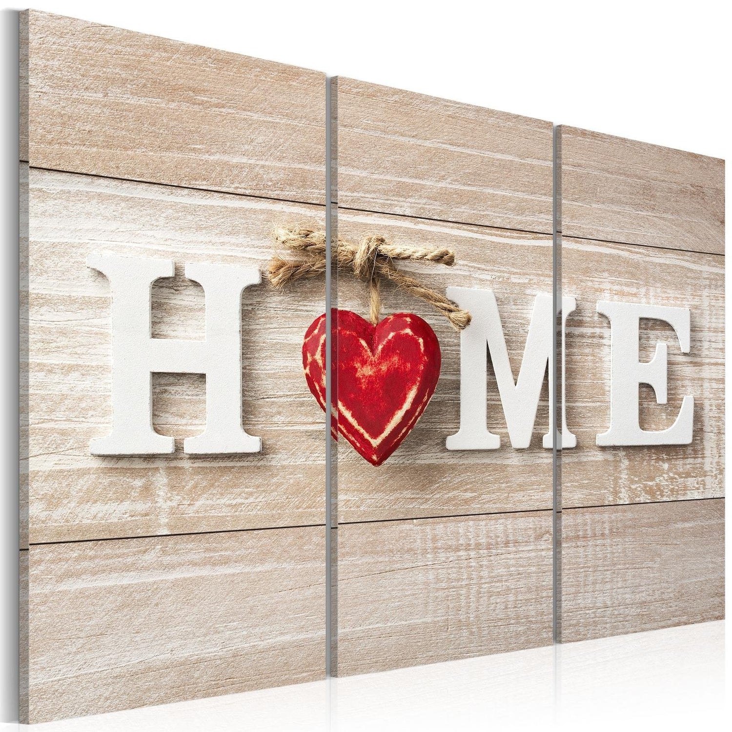 Stretched Canvas Vintage Art - The Heart Of The Home-Tiptophomedecor