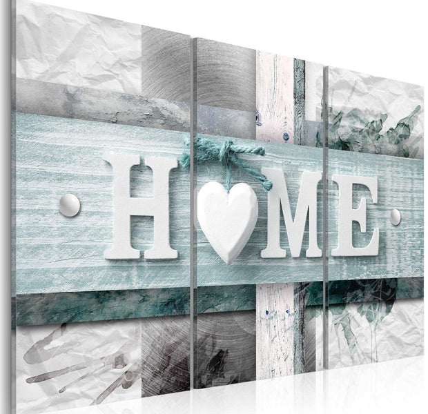 Stretched Canvas Vintage Art - Turquoise Fusion-Tiptophomedecor