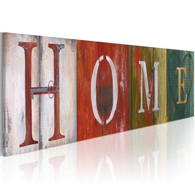 Stretched Canvas Vintage Art - Welcome Home!-Tiptophomedecor