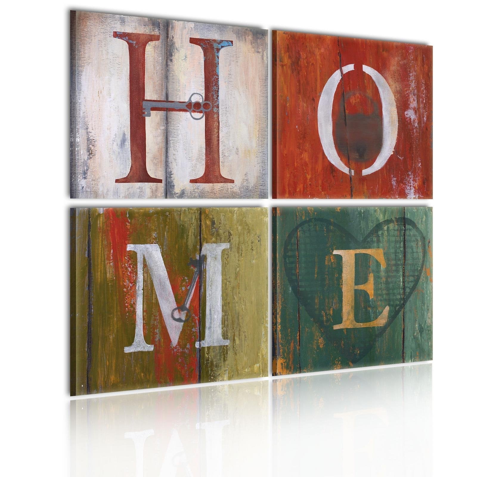 Stretched Canvas Vintage Art - Welcome Home-Tiptophomedecor