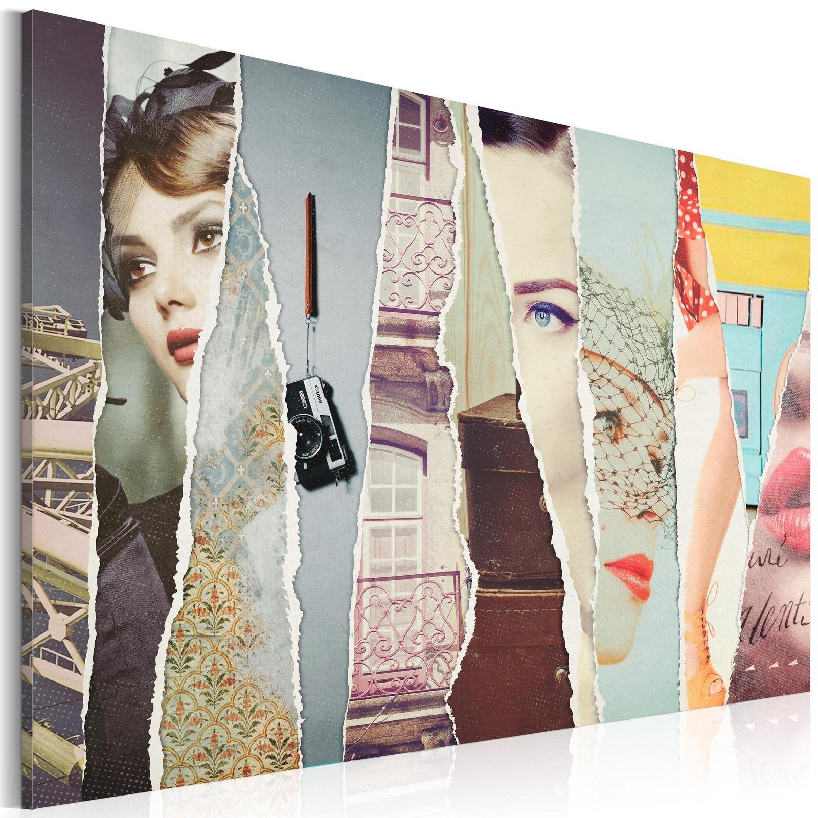 Stretched Canvas Vintage Art - Woman'S Eye-Tiptophomedecor