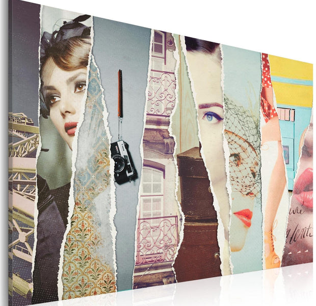 Stretched Canvas Vintage Art - Woman'S Eye-Tiptophomedecor