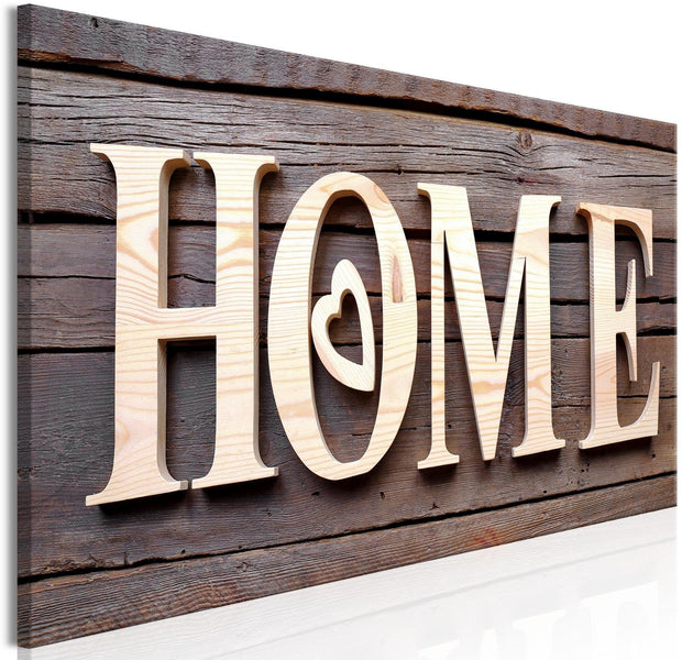 Stretched Canvas Vintage Art - Wooden Home Narrow-Tiptophomedecor