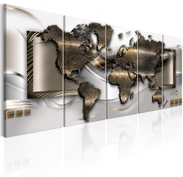 Stretched Canvas World Map Art - Exclusive Map-Tiptophomedecor