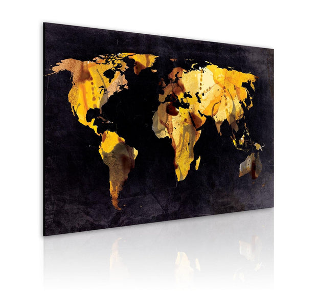 Stretched Canvas World Map Art - If The World Were A Desert...-Tiptophomedecor
