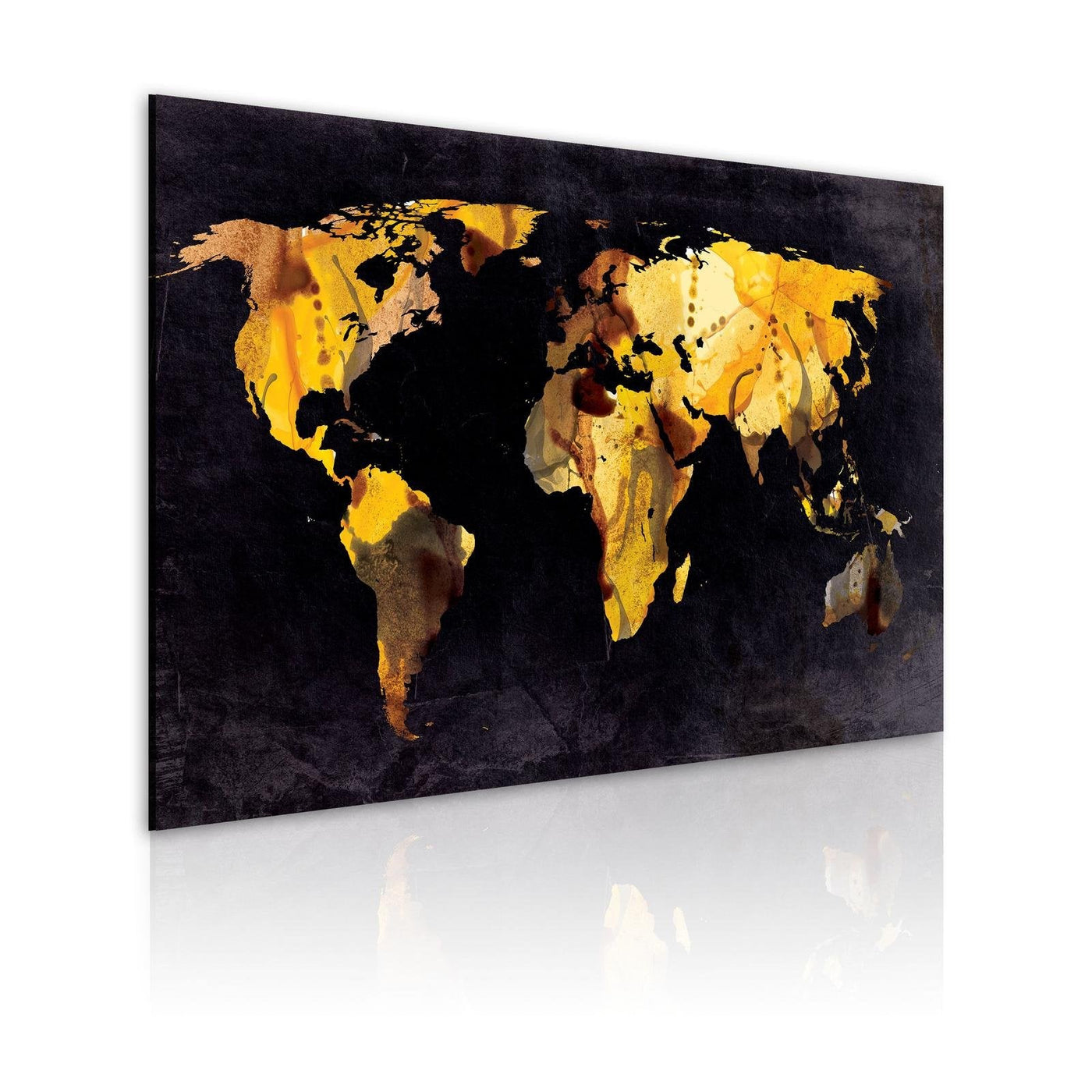 Stretched Canvas World Map Art - If The World Were A Desert...-Tiptophomedecor
