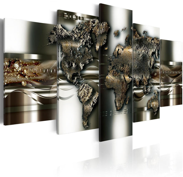 Stretched Canvas World Map Art - Magnum Opus-Tiptophomedecor