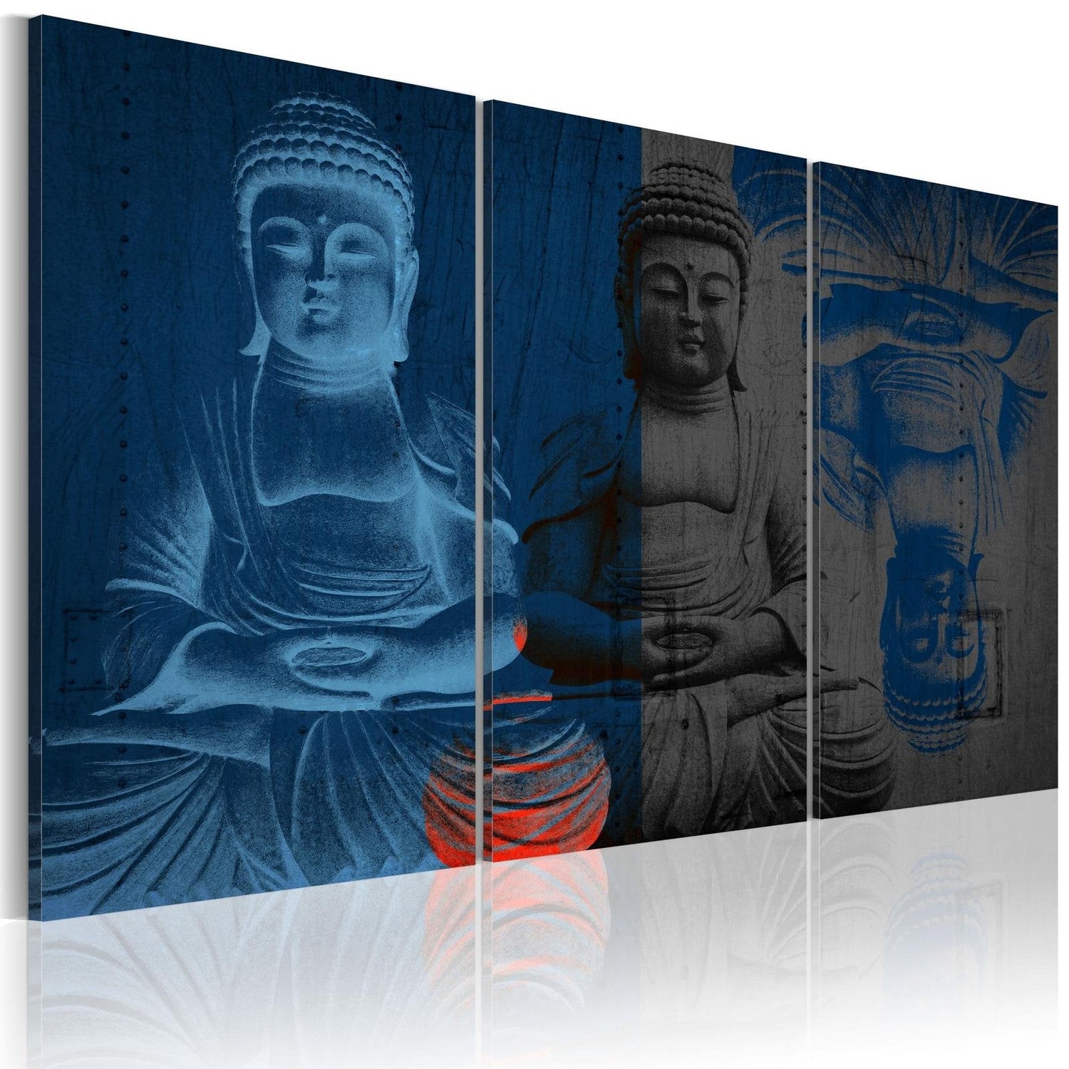 Stretched Canvas Zen Art - Buddha Sculpture-Tiptophomedecor