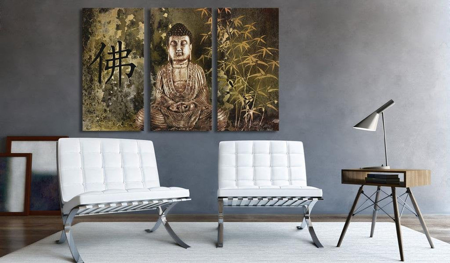 Stretched Canvas Zen Art - Buddha Statue-Tiptophomedecor