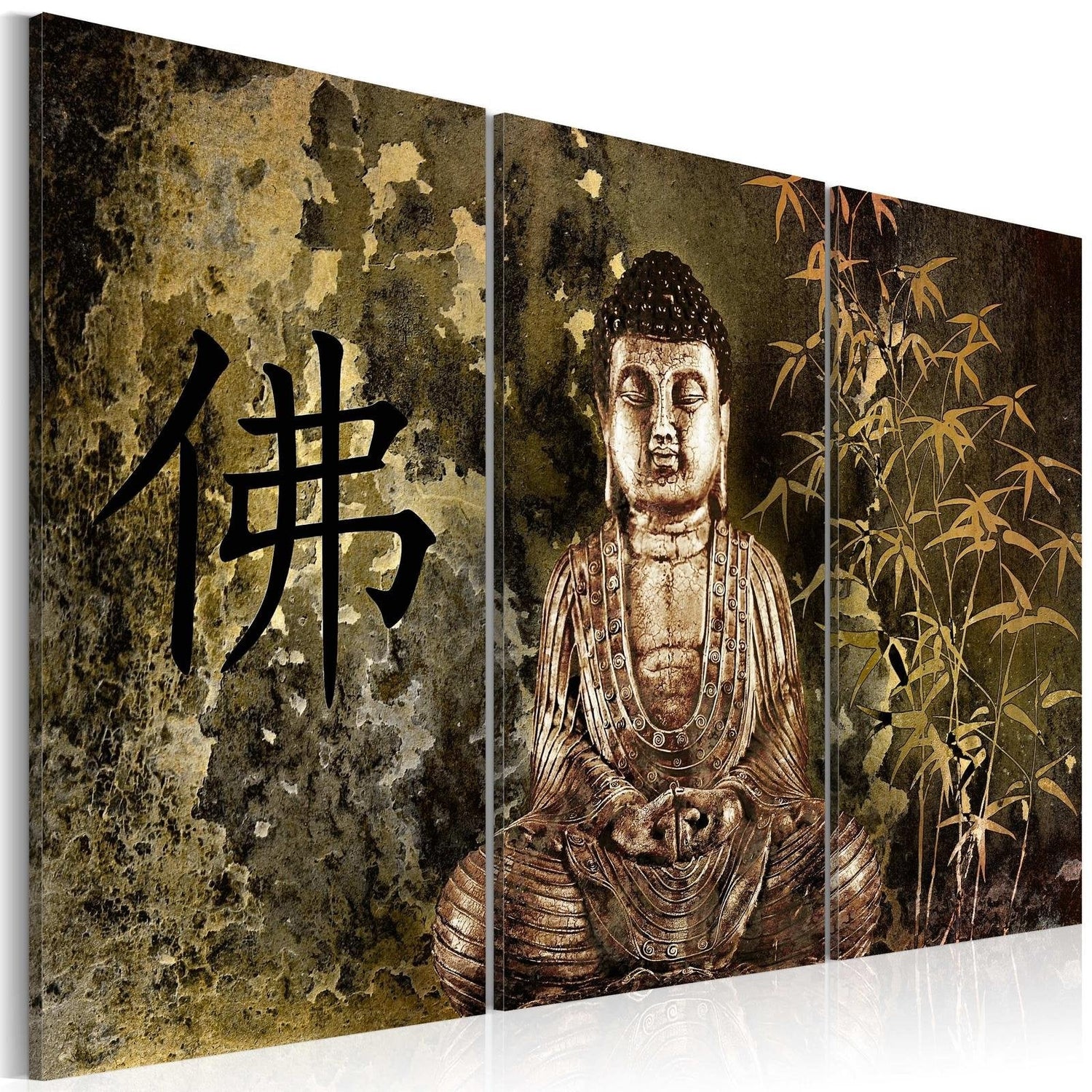 Stretched Canvas Zen Art - Buddha Statue-Tiptophomedecor