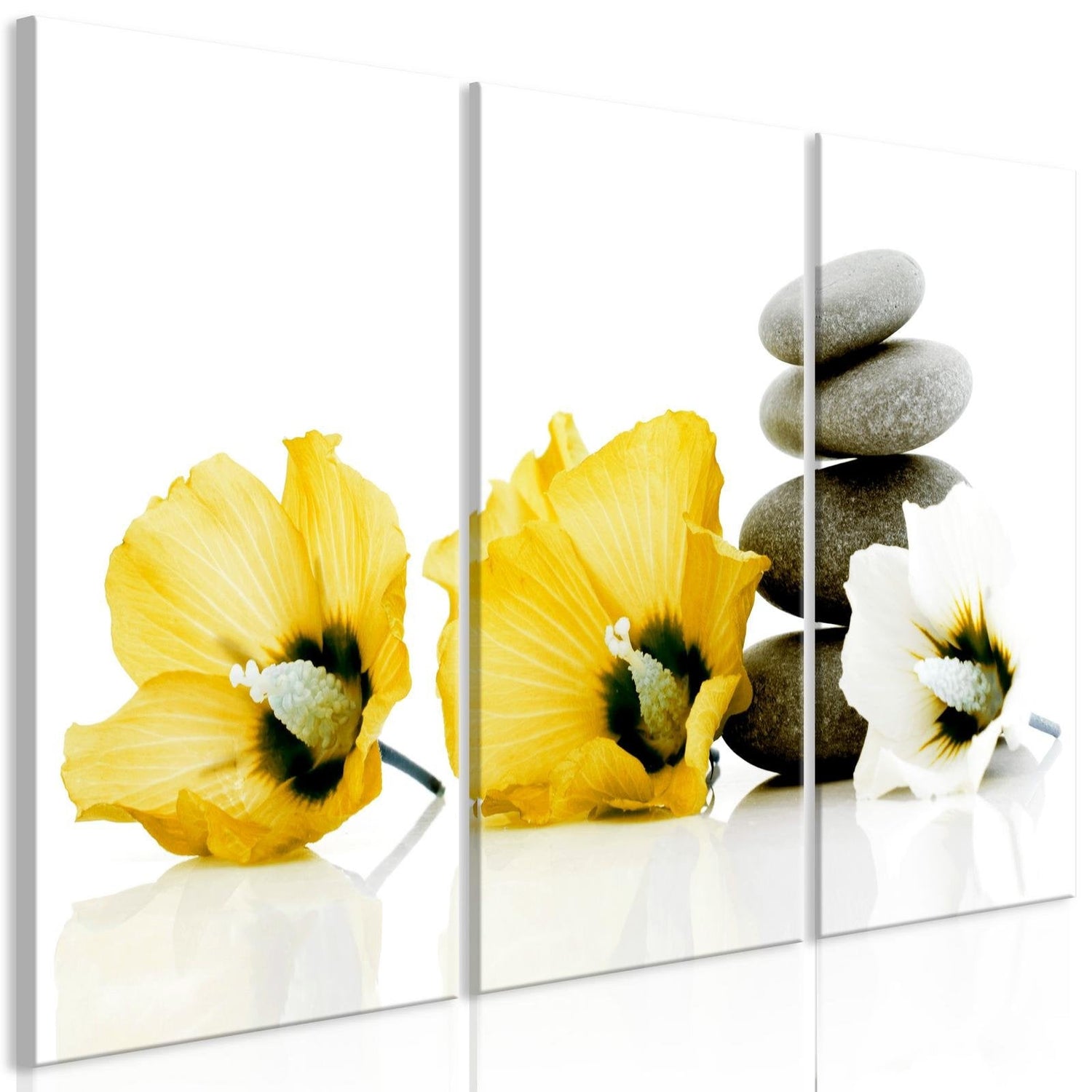 Stretched Canvas Zen Art - Calm Mallow Yellow-Tiptophomedecor