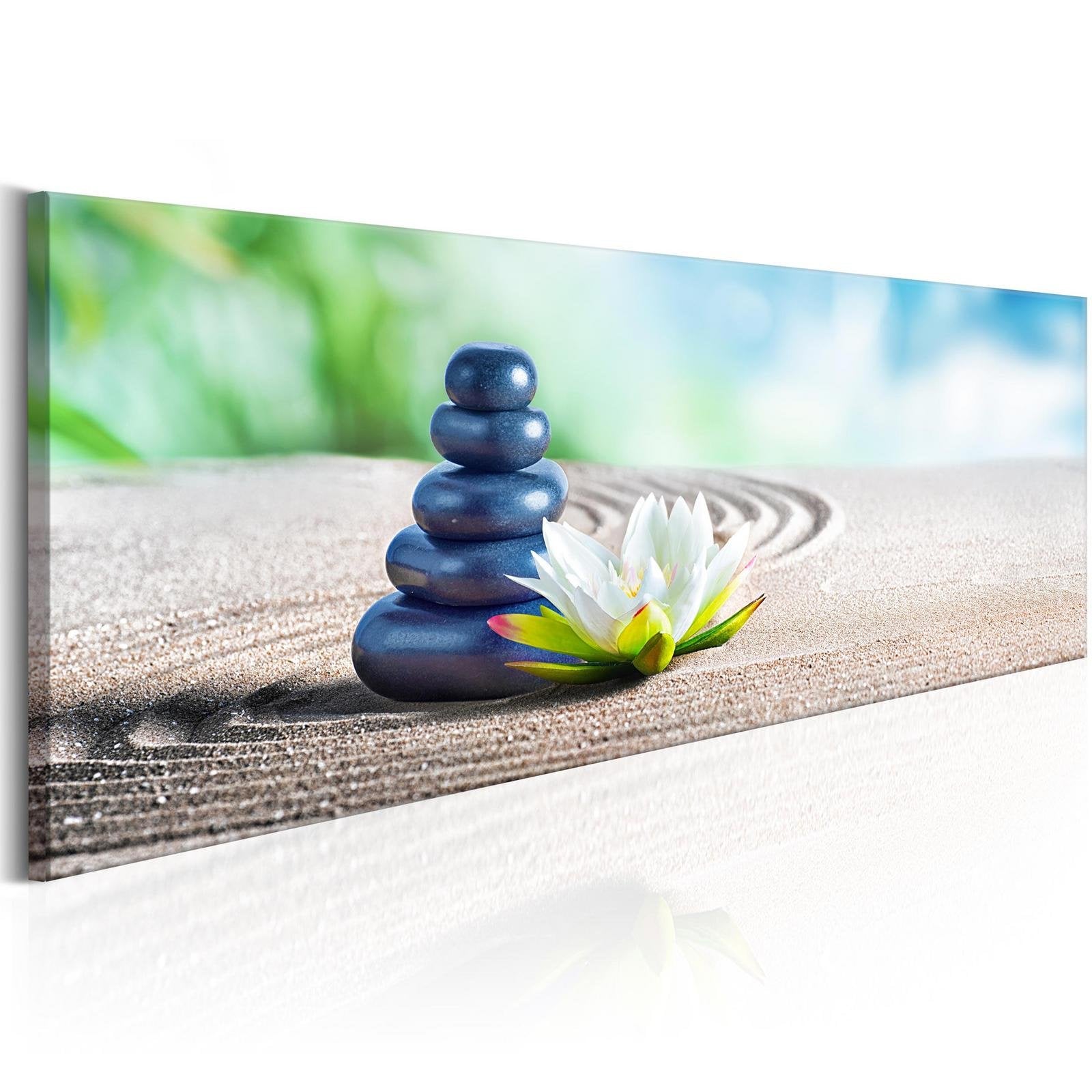 Stretched Canvas Zen Art - Calm Place-Tiptophomedecor