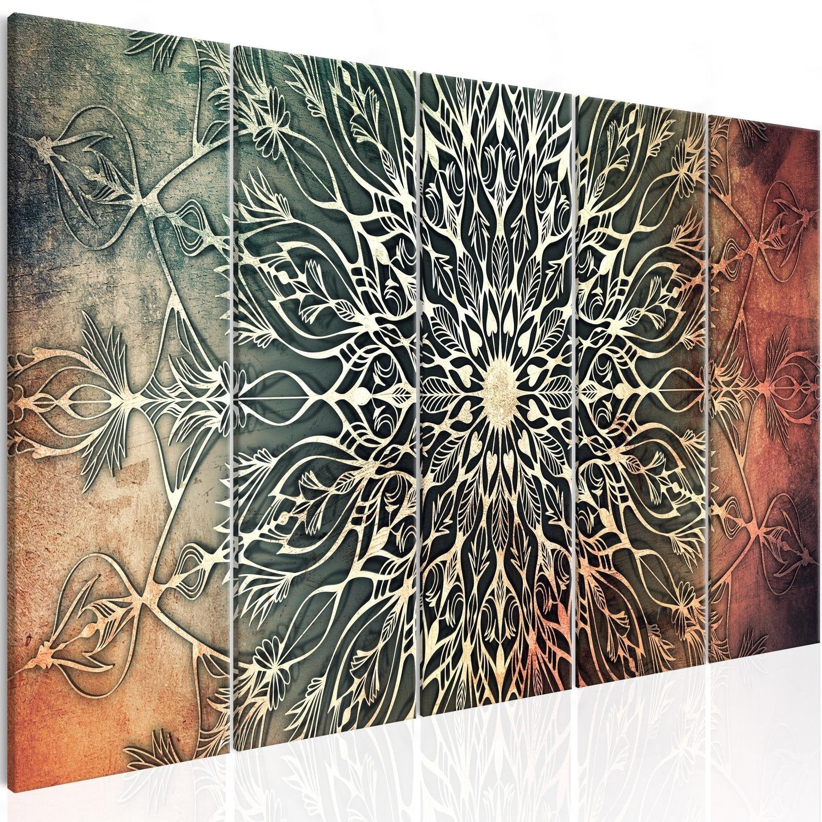 Stretched Canvas Zen Art - Center Narrow Green-Tiptophomedecor