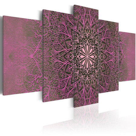 Stretched Canvas Zen Art - Circle Of Love 5 Piece-Tiptophomedecor