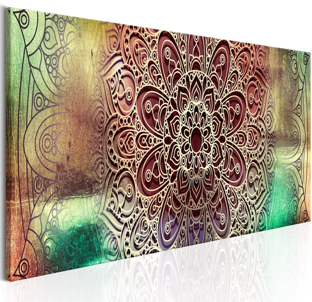 Stretched Canvas Zen Art - Colourful Mandala-Tiptophomedecor