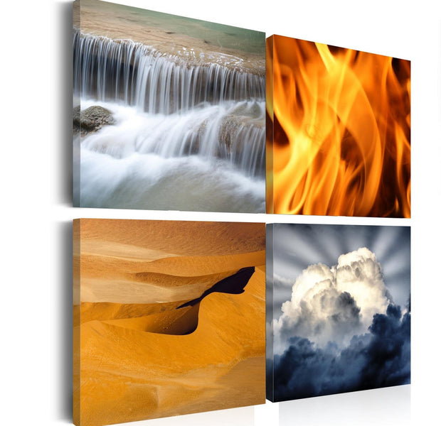 Stretched Canvas Zen Art - Diversity Of Nature-Tiptophomedecor