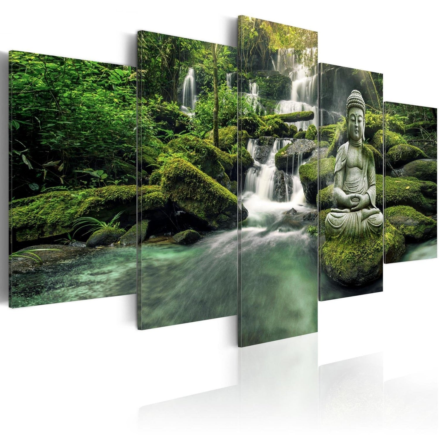 Stretched Canvas Zen Art - Forest Heaven-Tiptophomedecor