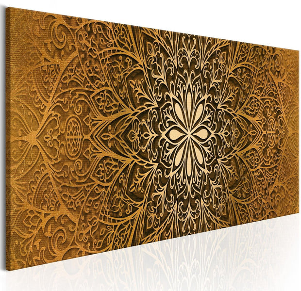 Stretched Canvas Zen Art - Golden Finesse-Tiptophomedecor
