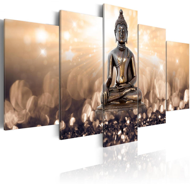 Stretched Canvas Zen Art - Inspiring Contemplation 5 Piece-Tiptophomedecor
