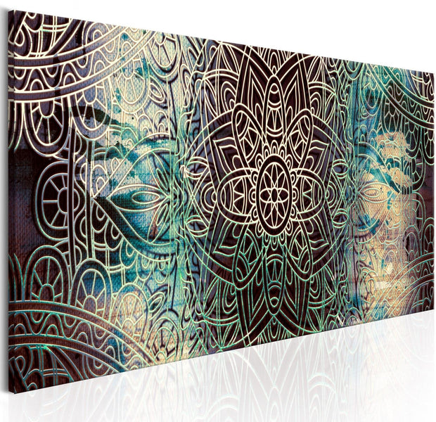 Stretched Canvas Zen Art - Mandala: Knot Of Peace-Tiptophomedecor