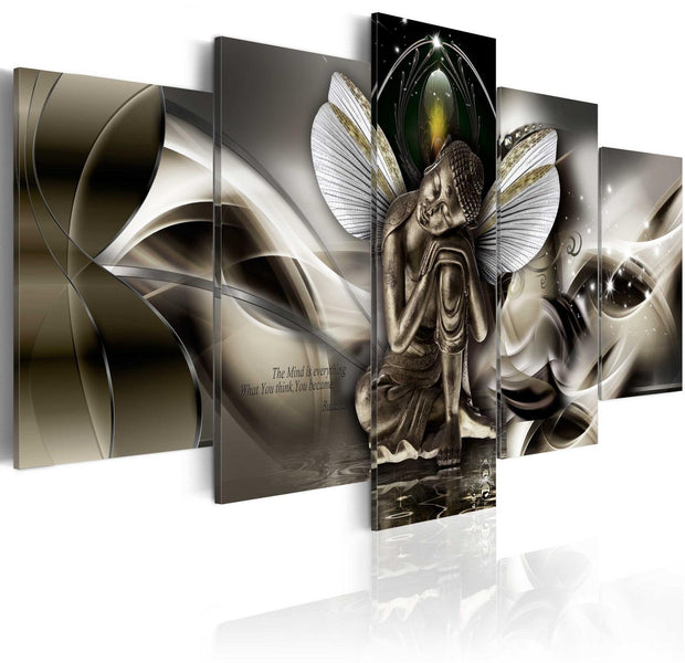 Stretched Canvas Zen Art - Mystic Buddha-Tiptophomedecor