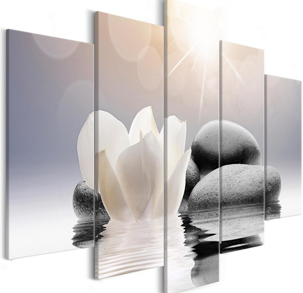 Stretched Canvas Zen Art - Natural Lightness Wide-Tiptophomedecor
