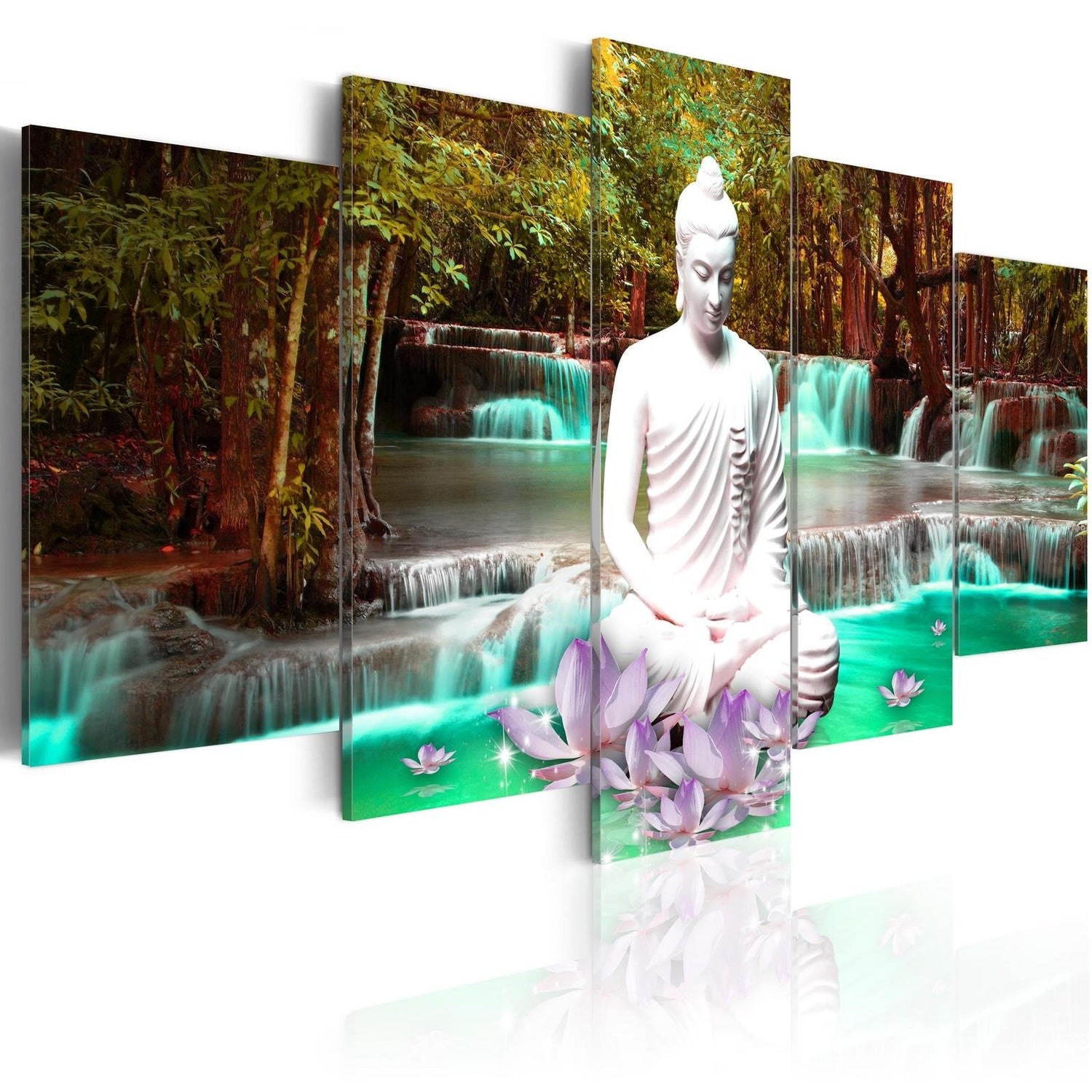 Stretched Canvas Zen Art - Nature Sanctuary-Tiptophomedecor