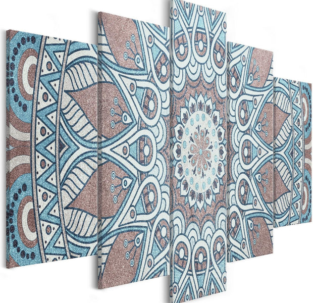 Stretched Canvas Zen Art - Oriental Circle Wide-Tiptophomedecor