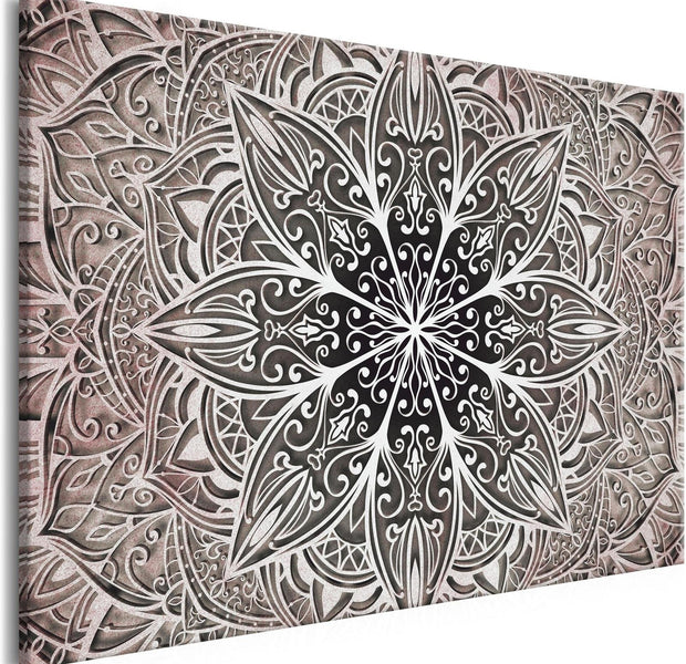 Stretched Canvas Zen Art - Oriental Flowers Narrow Pink-Tiptophomedecor