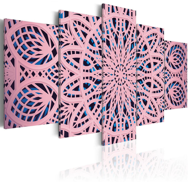 Stretched Canvas Zen Art - Pink Exoticism-Tiptophomedecor