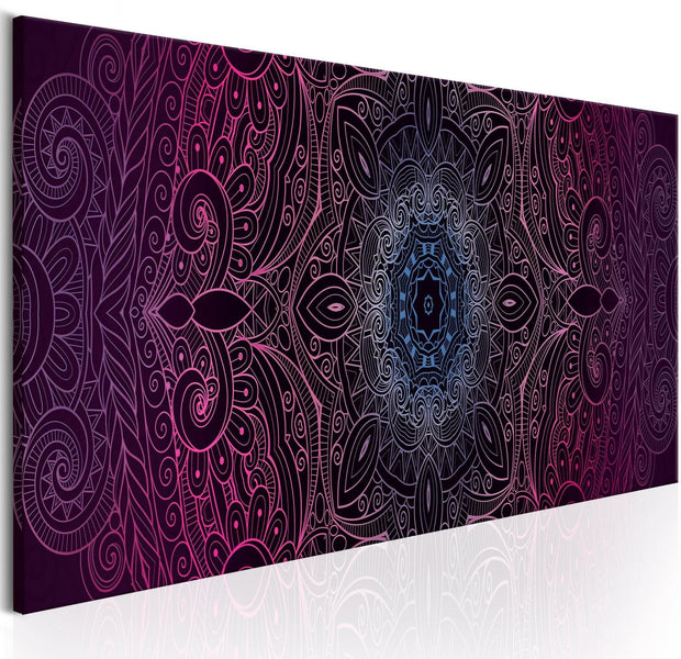 Stretched Canvas Zen Art - Purple Mandala-Tiptophomedecor