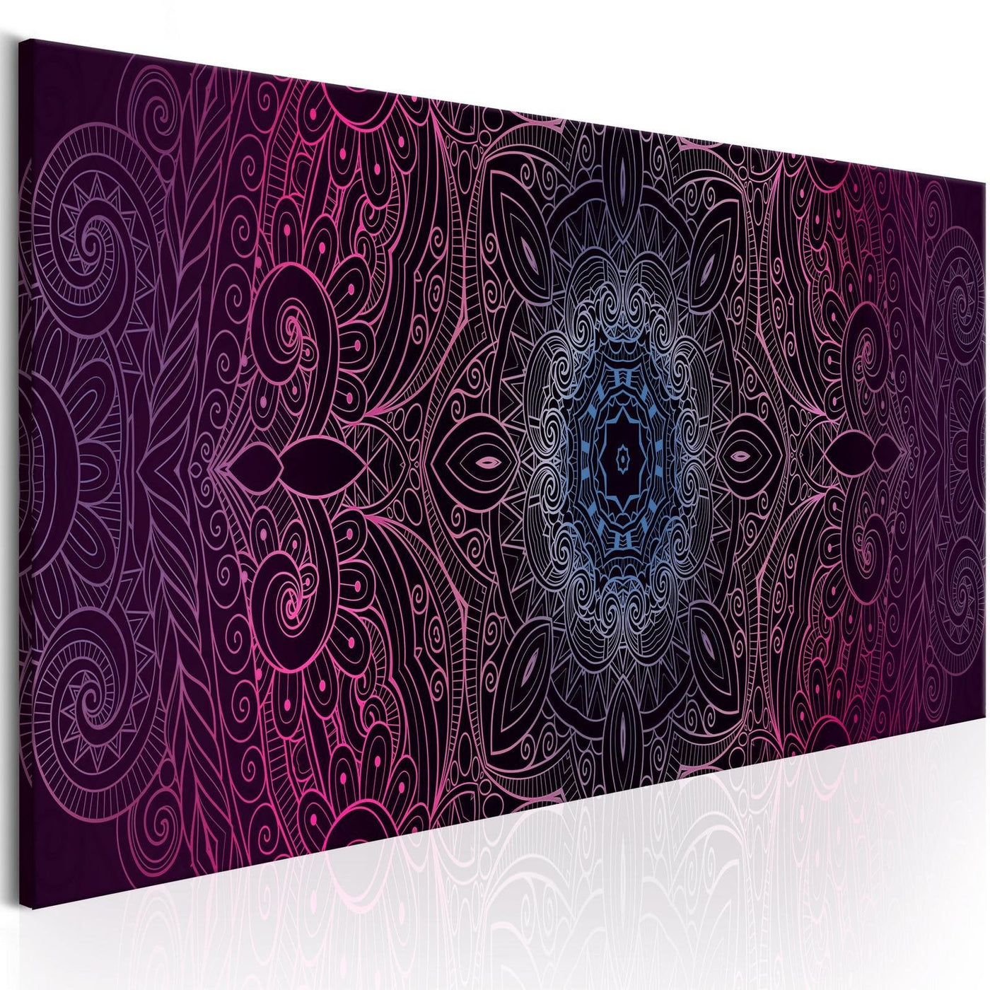 Stretched Canvas Zen Art - Purple Mandala-Tiptophomedecor