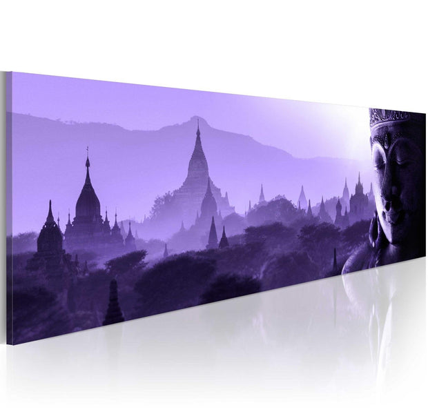 Stretched Canvas Zen Art - Purple Zen-Tiptophomedecor
